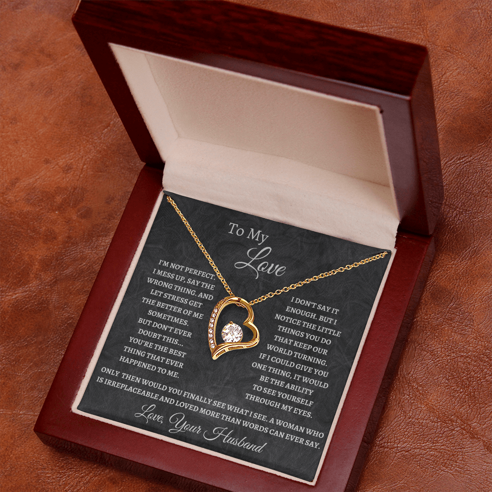 To My Love, Forever Love Necklace For Wife