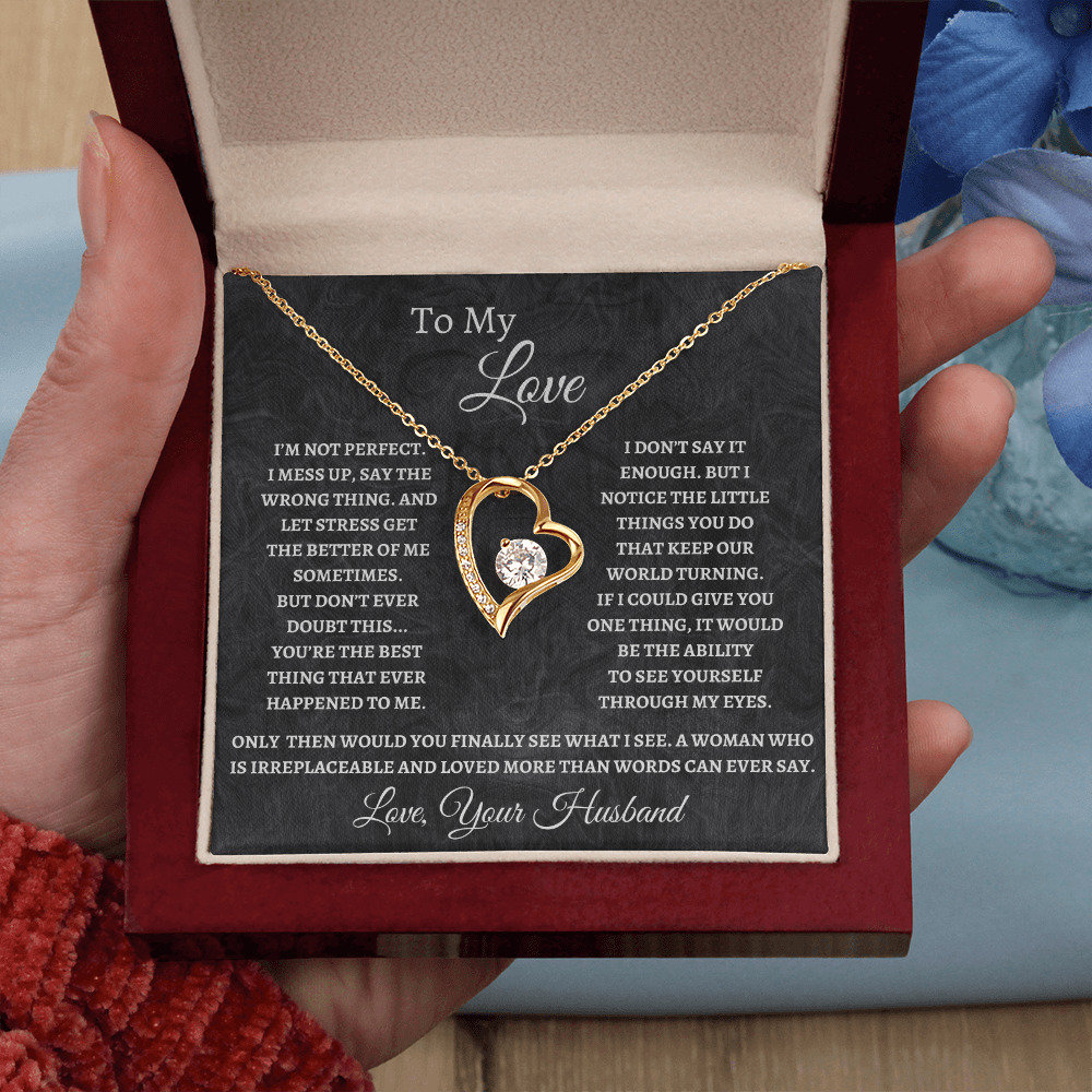 To My Love, Forever Love Necklace For Wife