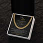 To My Husband Cuban Link Chain