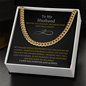 To My Husband Cuban Link Chain