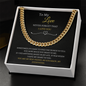 To My Husband Cuban Link Chain
