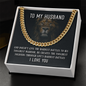 To My Forever Love – Cuban Link Chain Gift for Husband