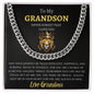 To Your Grandson from Grandma Cuban Chain
