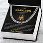To Your Grandson from Grandma Cuban Chain