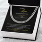 To My Husband Cuban Link Chain