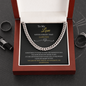 To My Husband Cuban Link Chain