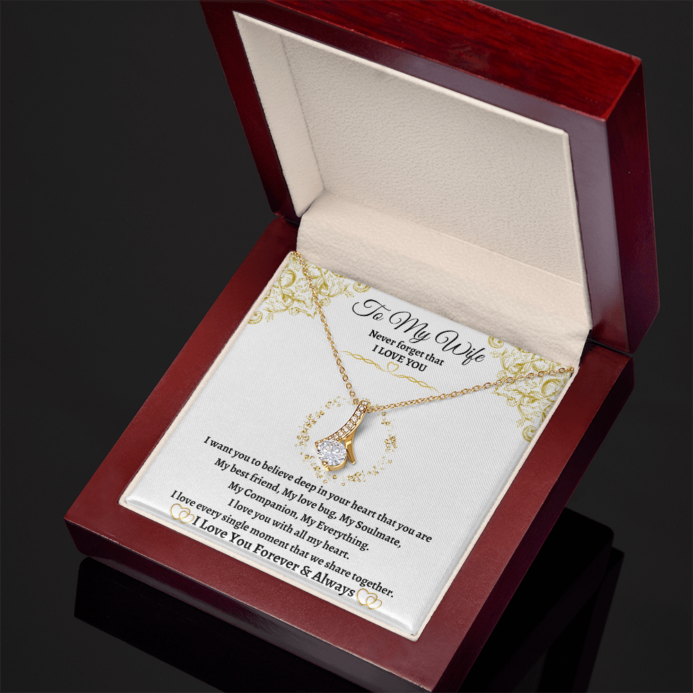 Love You Forever – Alluring Beauty Necklace for Wife