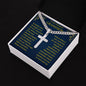To My Dearest Grandson Cuban Chain with Artisan Cross