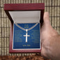 Artisan Cross with Cuban Chain to Son from Dad