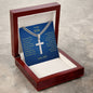 Artisan Cross with Cuban Chain to Son from Dad