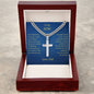 Artisan Cross with Cuban Chain to Son from Dad
