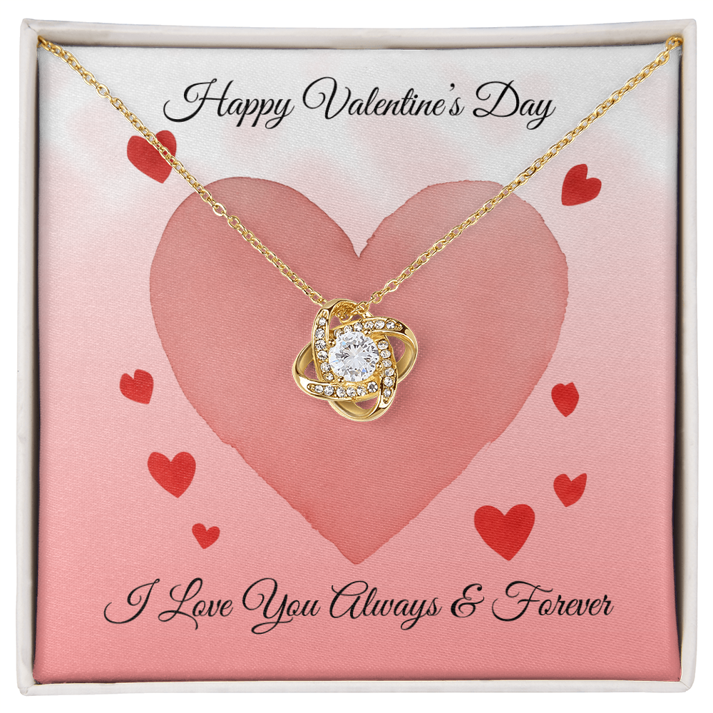 Love Knot Necklace-Happy Valentine's Day