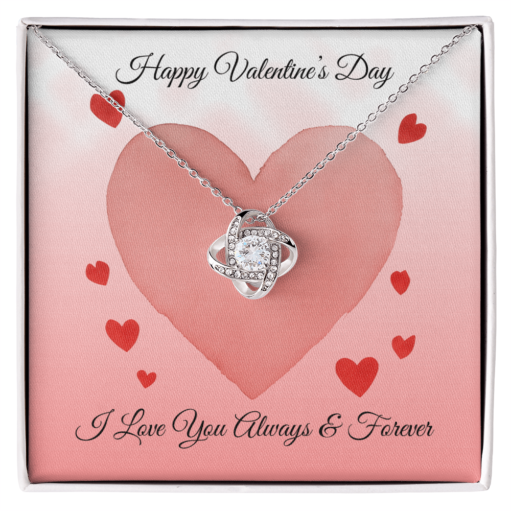 Love Knot Necklace-Happy Valentine's Day
