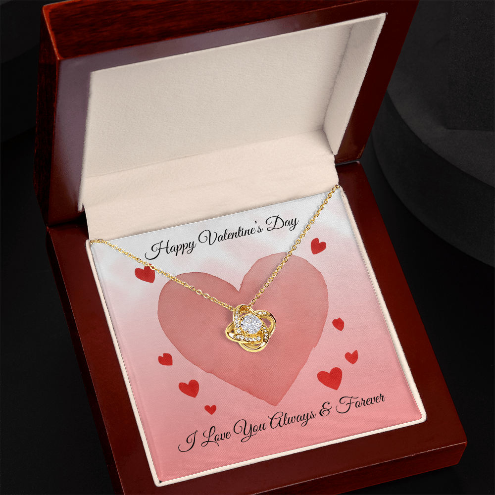 Love Knot Necklace-Happy Valentine's Day