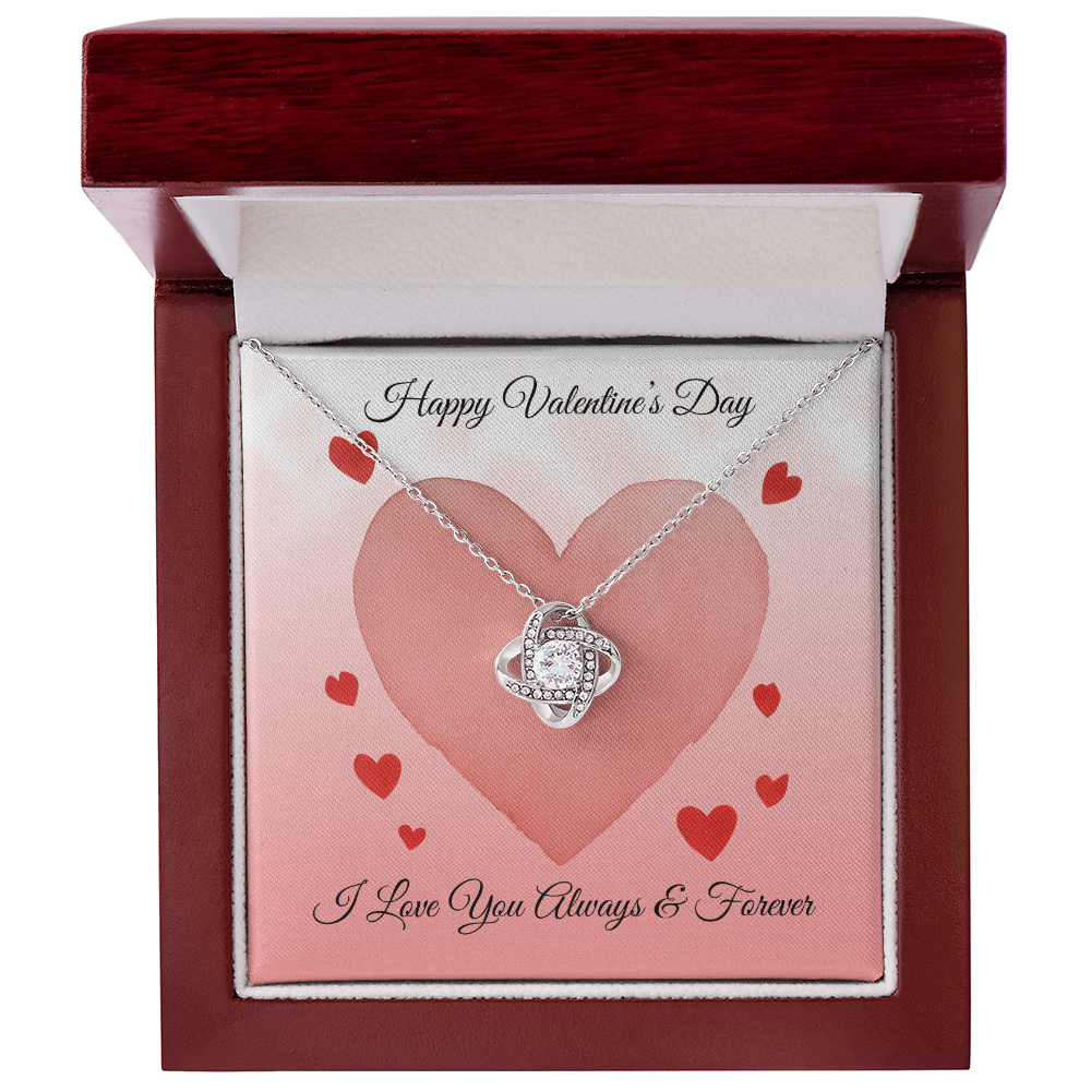 Love Knot Necklace-Happy Valentine's Day