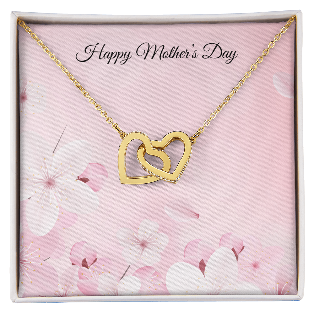 Interlocking Hearts Necklace for Mother's Day