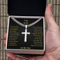 Cuban Chain cross Necklace for Son