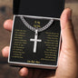 Cuban Chain cross Necklace for Son