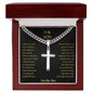 Cuban Chain cross Necklace for Son