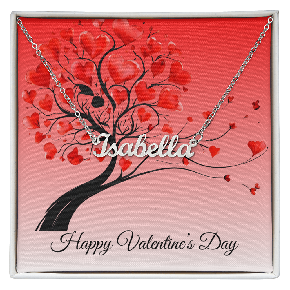 Personalized Name Necklace for Valentine's Day