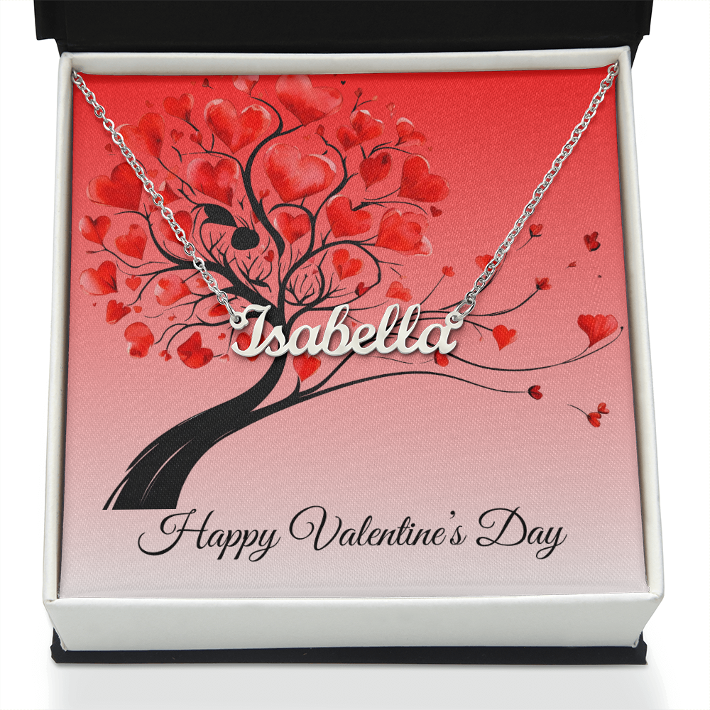 Personalized Name Necklace for Valentine's Day