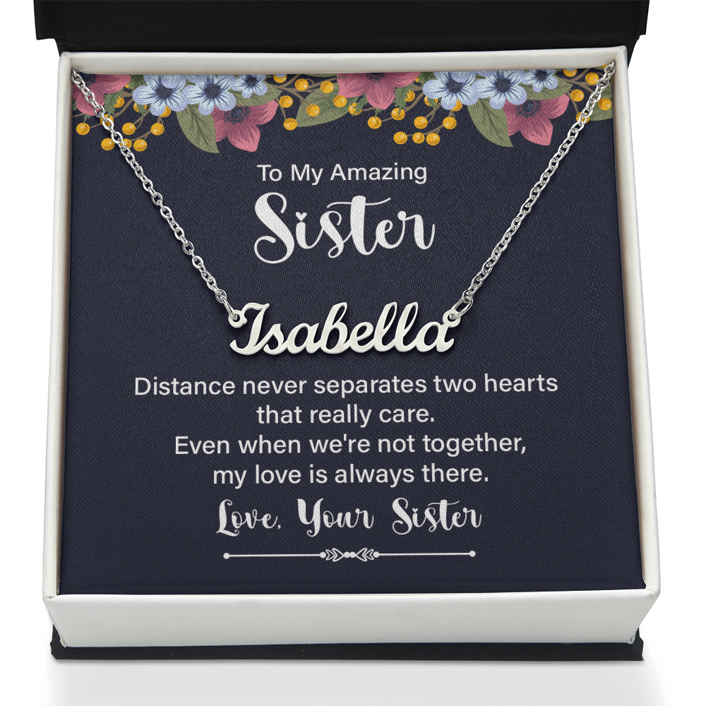 Sisters by Heart β Personalized Name Necklace