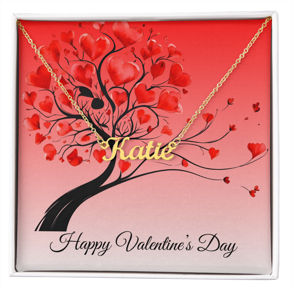 Personalized Name Necklace for Valentine's Day