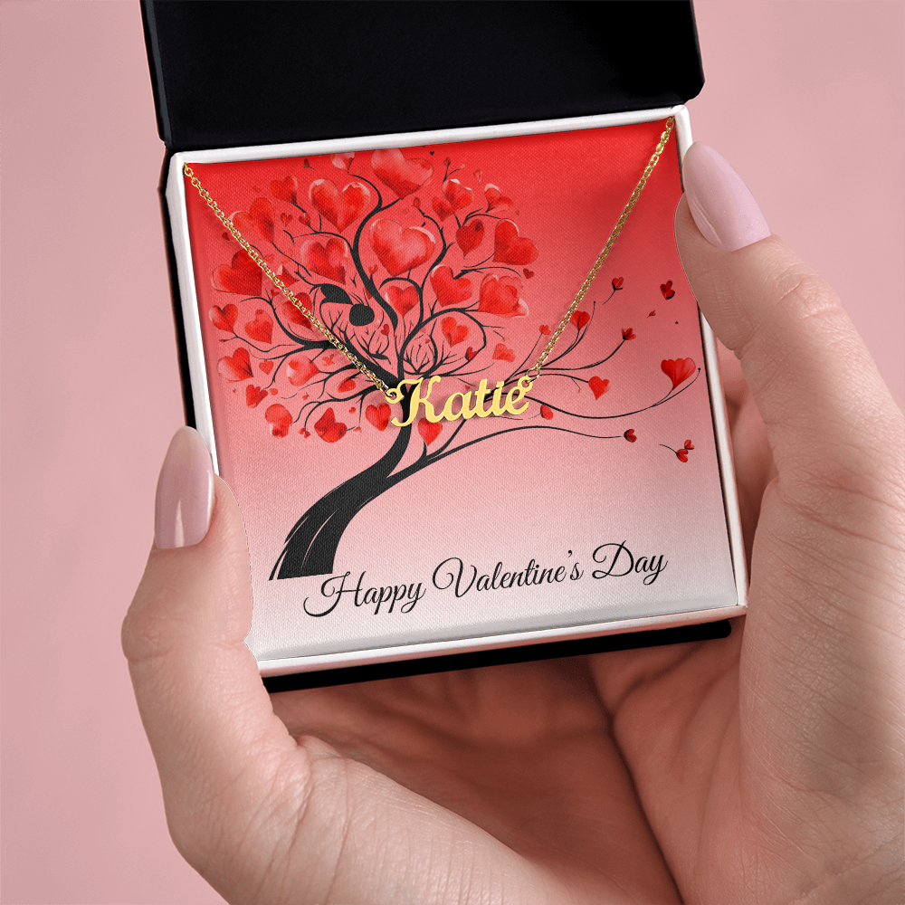 Personalized Name Necklace for Valentine's Day