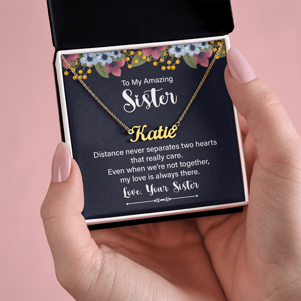 Sisters by Heart β Personalized Name Necklace