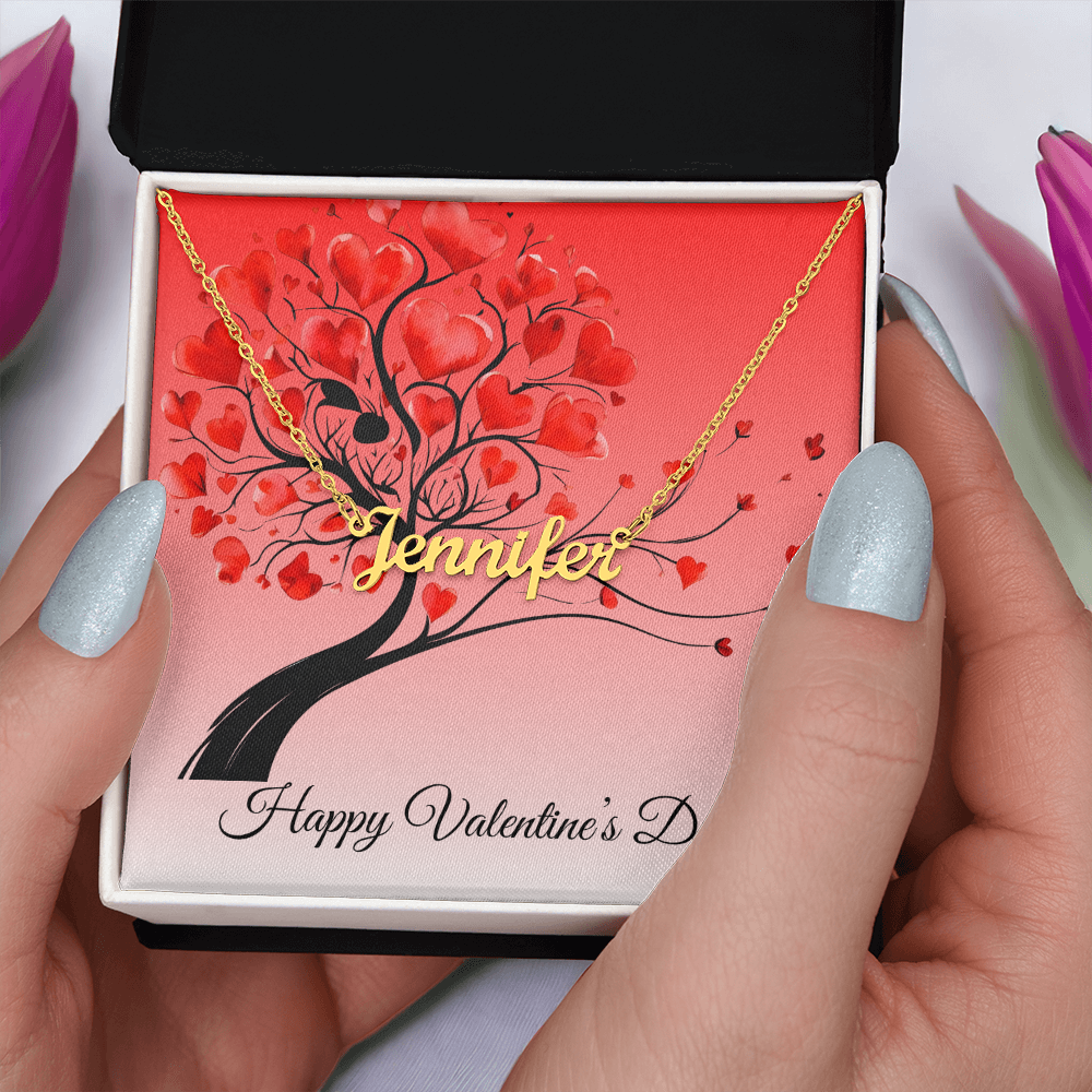 Personalized Name Necklace for Valentine's Day