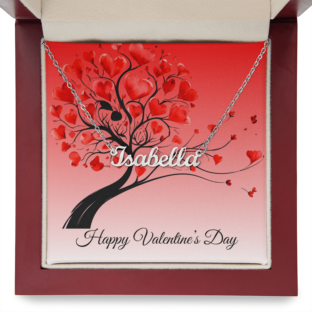 Personalized Name Necklace for Valentine's Day