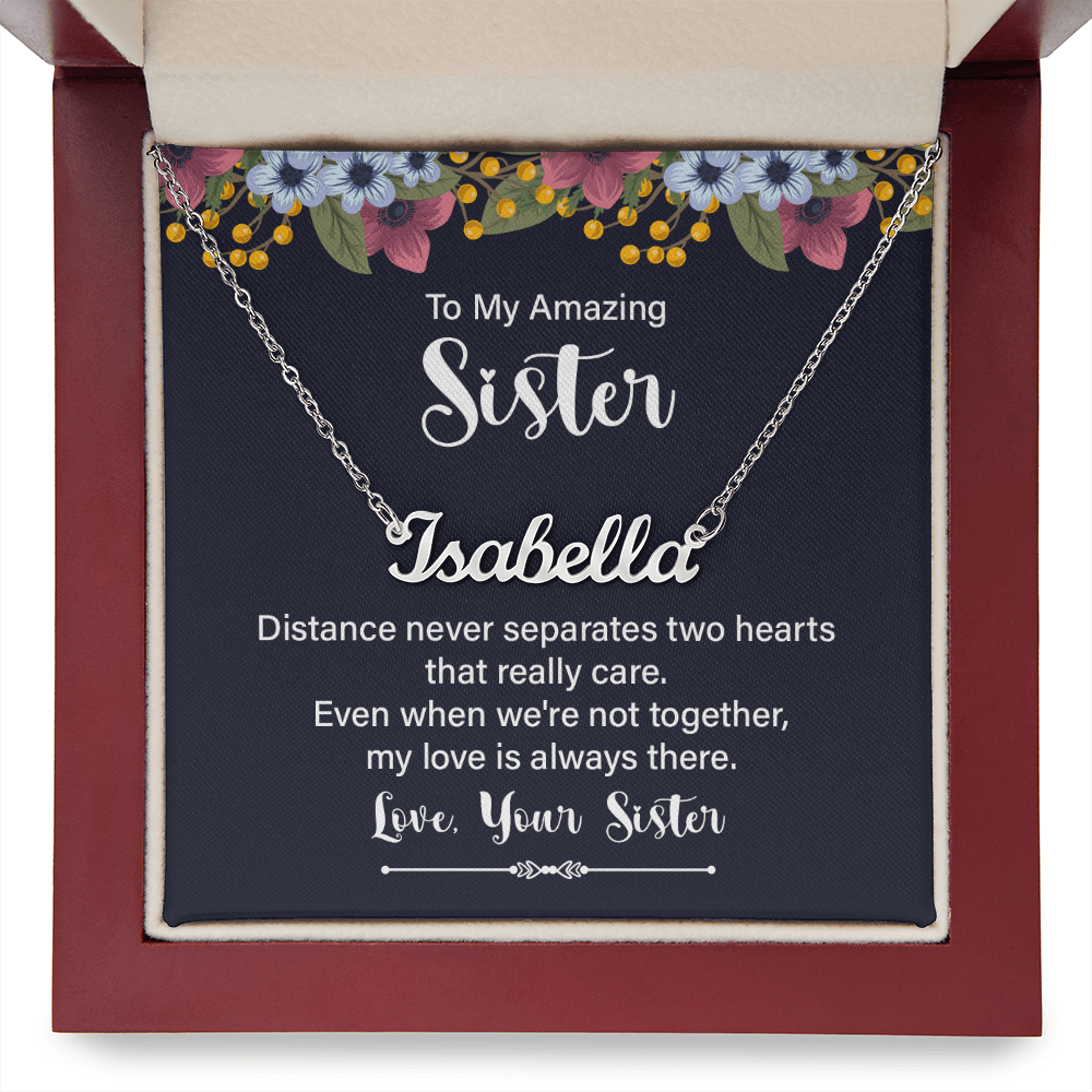 Sisters by Heart β Personalized Name Necklace