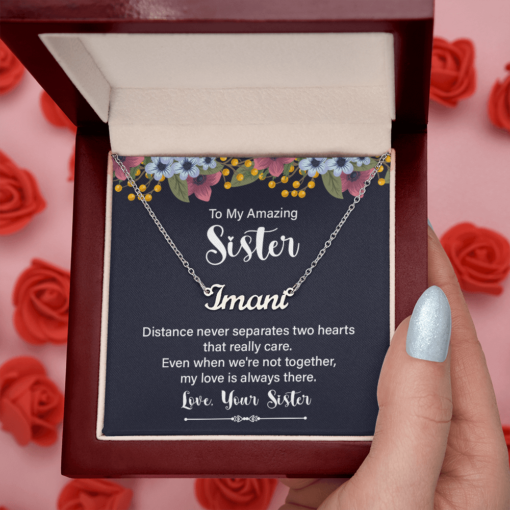 Sisters by Heart β Personalized Name Necklace