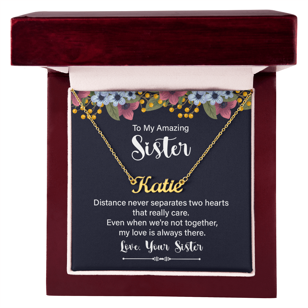 Sisters by Heart β Personalized Name Necklace