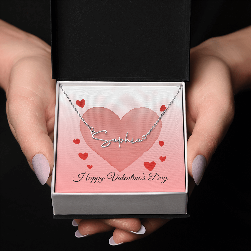 Signature Style Personalized Name Necklace for Valentine's Day