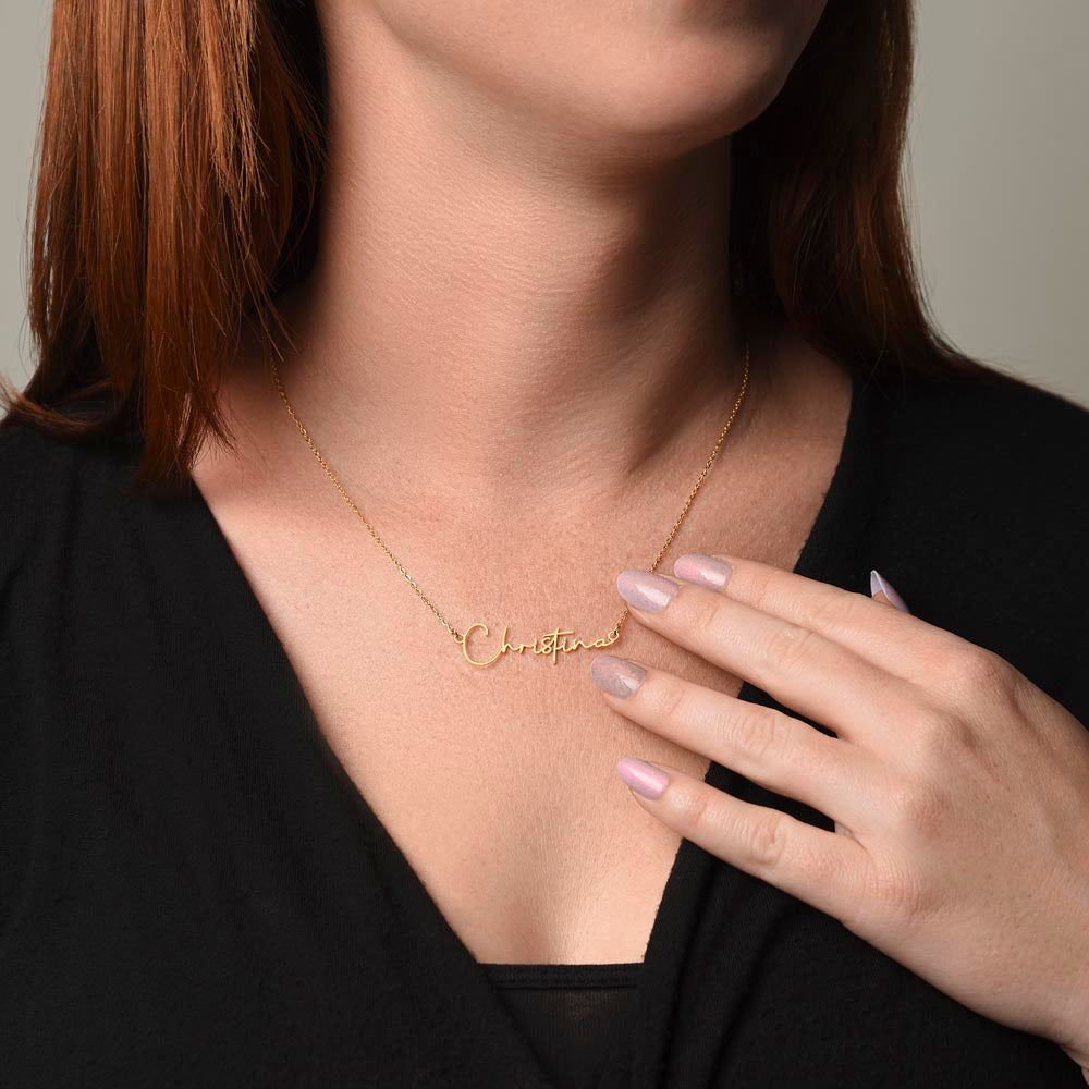 Signature Style Personalized Name Necklace for Valentine's Day