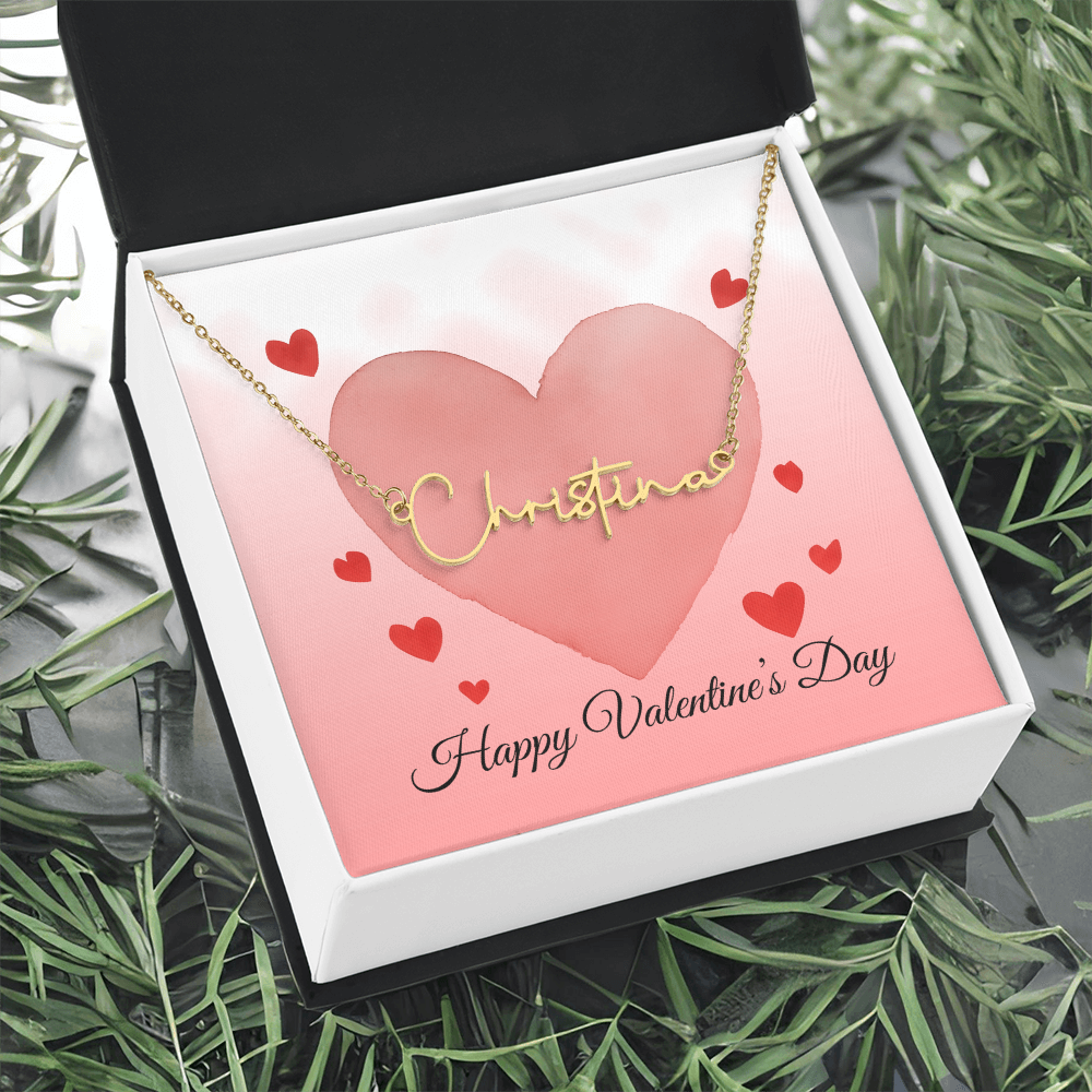 Signature Style Personalized Name Necklace for Valentine's Day