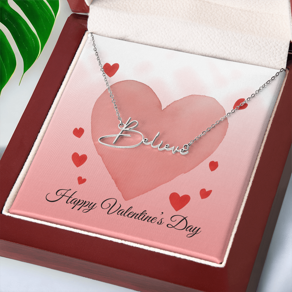 Signature Style Personalized Name Necklace for Valentine's Day