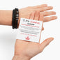 To My Grandson Personalized Love You Forever Red Crown Bracelet