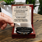 Love You Forever Leather Bracelet to My Dad