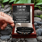 To My Son | Love You Forever Bracelet | BLKMC