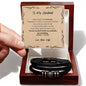 Love You Forever bracelet for your Husband