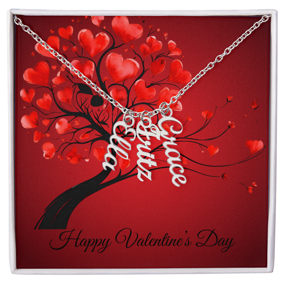 Personalized Multi Names Necklace for Valentine's Day