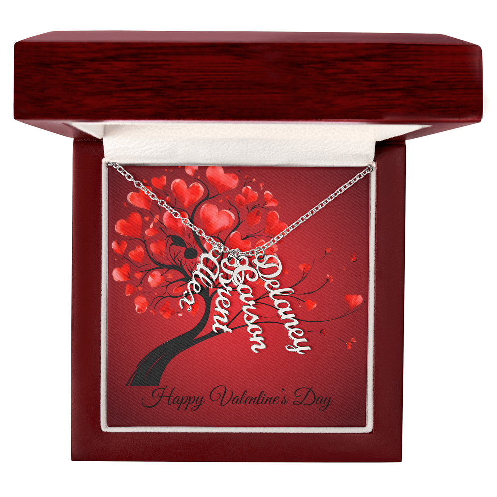 Personalized Multi Names Necklace for Valentine's Day