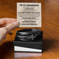 To My Grandson | Cross Leather Bracelet | LTMC (V2)