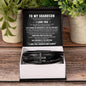 To My Grandson | Cross Leather Bracelet | BLKMC (V2)