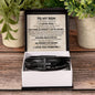 To My Son | Cross Leather Bracelet | LTMC (V2)