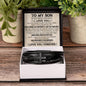 To My Son | Cross Leather Bracelet | LTMC