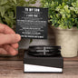 To My Son | Cross Leather Bracelet | BLKMC (V2)