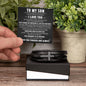 To My Son | Cross Leather Bracelet | BLKMC